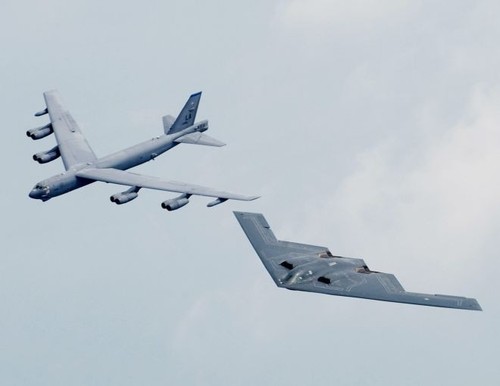 The bomber and 2 - b-52,